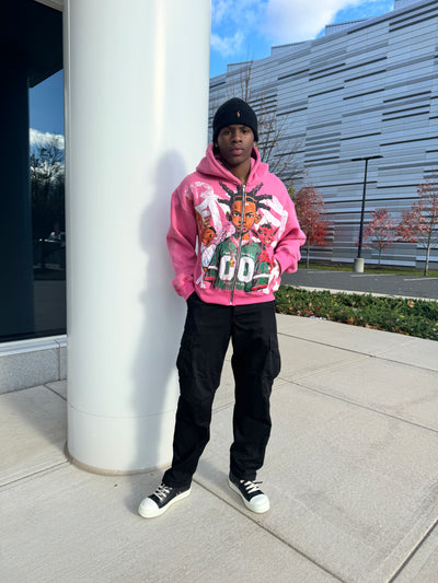 "Chaos" Hoodie - Pink